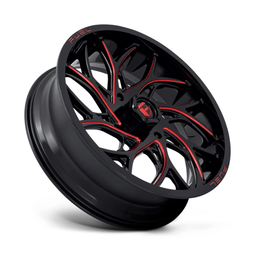 Fuel Utv D779 Runner Utv 22X7 +0 Gloss Black Milled Candy Red