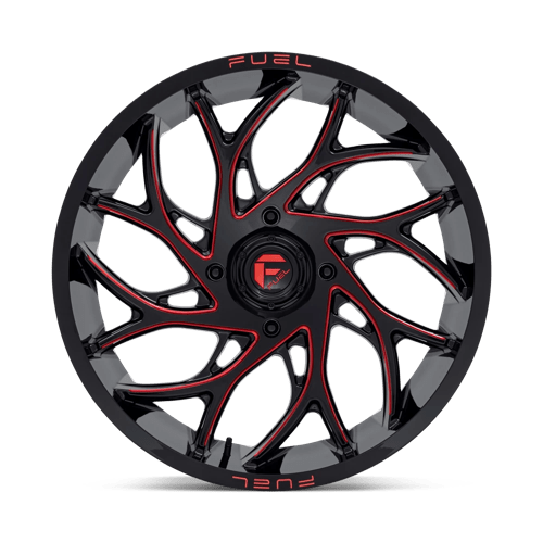 Fuel Utv D779 Runner Utv 22X7 +0 Gloss Black Milled Candy Red