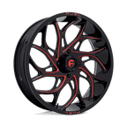 Fuel Utv D779 Runner Utv 24X7 +13 Gloss Black Milled Candy Red