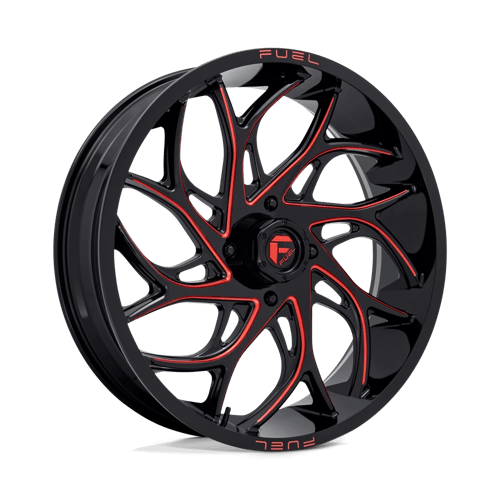Fuel Utv D779 Runner Utv 24X7 +13 Gloss Black Milled Candy Red