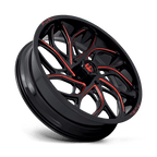 Fuel Utv D779 Runner Utv 24X7 +13 Gloss Black Milled Candy Red