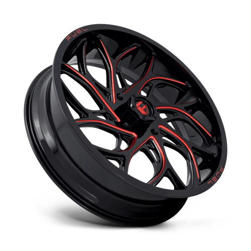 Fuel Utv D779 Runner Utv 24X7 +13 Gloss Black Milled Candy Red
