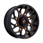 Fuel Utv D780 Runner Utv 24X7 +13 Gloss Black Milled Orange