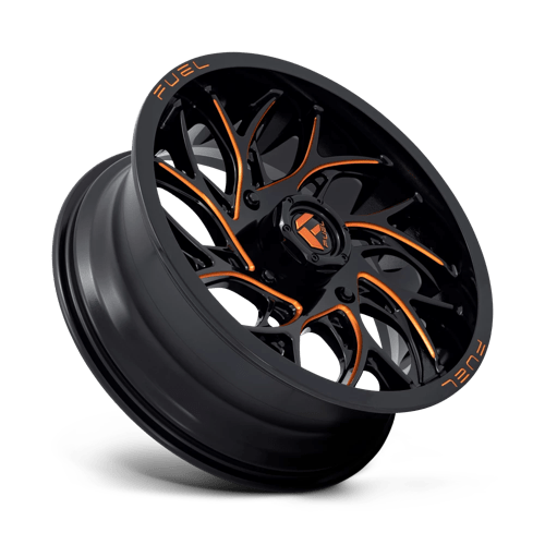 Fuel Utv D780 Runner Utv 18X7 +13 Gloss Black Milled Orange