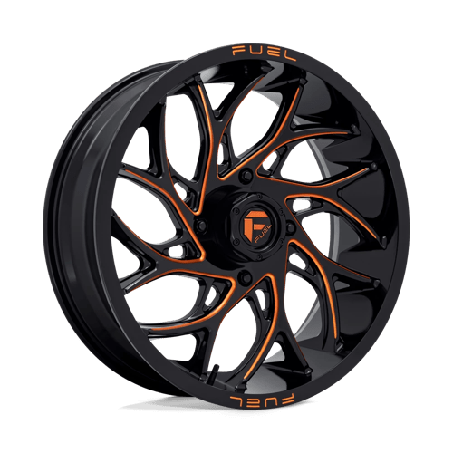 Fuel Utv D780 Runner Utv 20X7 +13 Gloss Black Milled Orange