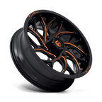 Fuel Utv D780 Runner Utv 20X7 +13 Gloss Black Milled Orange