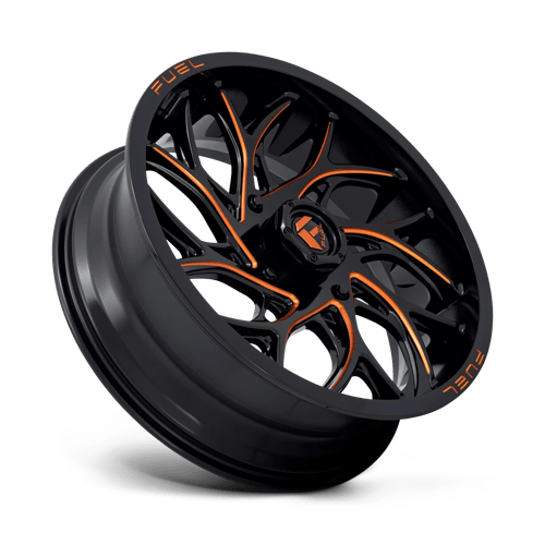Fuel Utv D780 Runner Utv 20X7 +13 Gloss Black Milled Orange