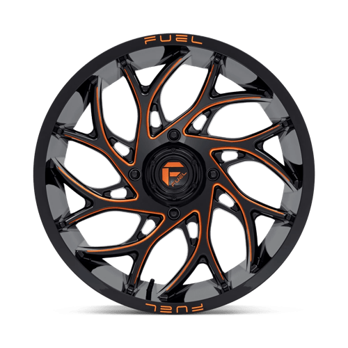 Fuel Utv D780 Runner Utv 20X7 +13 Gloss Black Milled Orange