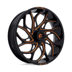 Fuel Utv D780 Runner Utv 24X7 +13 Gloss Black Milled Orange