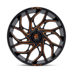 Fuel Utv D780 Runner Utv 24X7 +13 Gloss Black Milled Orange