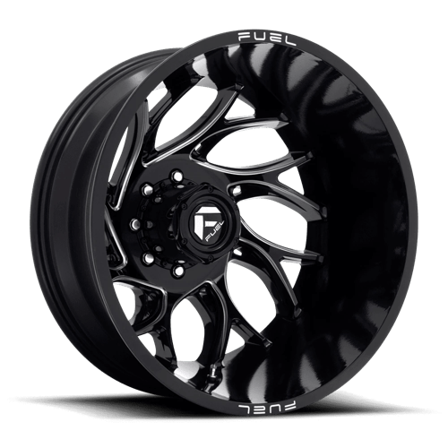 Fuel 1Pc D741 Runner 22X8.25 -202 Gloss Black Milled