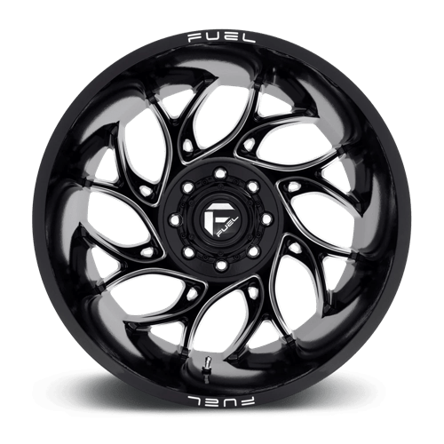 Fuel 1Pc D741 Runner 22X8.25 -220 Gloss Black Milled