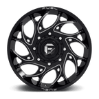 Fuel 1Pc D741 Runner 22X8.25 +105 Gloss Black Milled