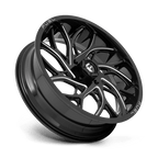 Fuel Utv D741 Runner Utv 22X7 +13 Gloss Black Milled