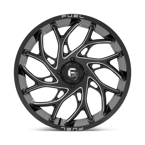 Fuel Utv D741 Runner Utv 22X7 +13 Gloss Black Milled