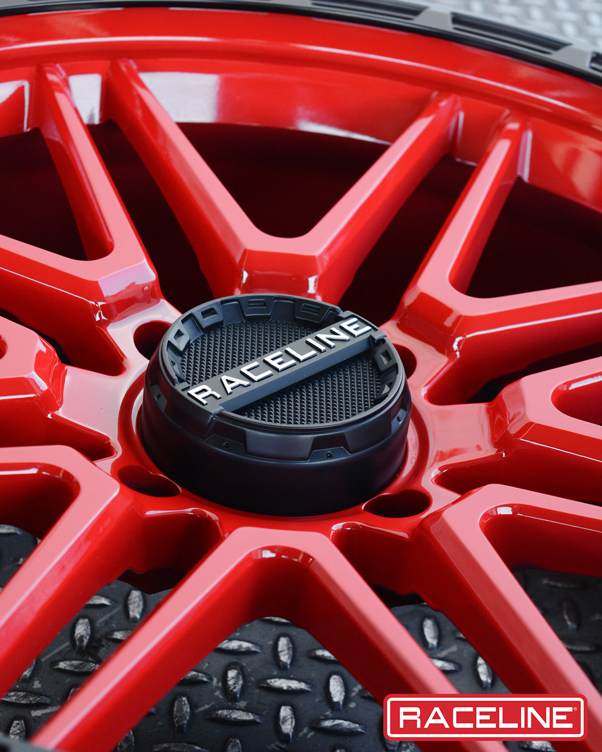 Raceline Wheels Krank-Xl Red/ 22X7 +0 Black