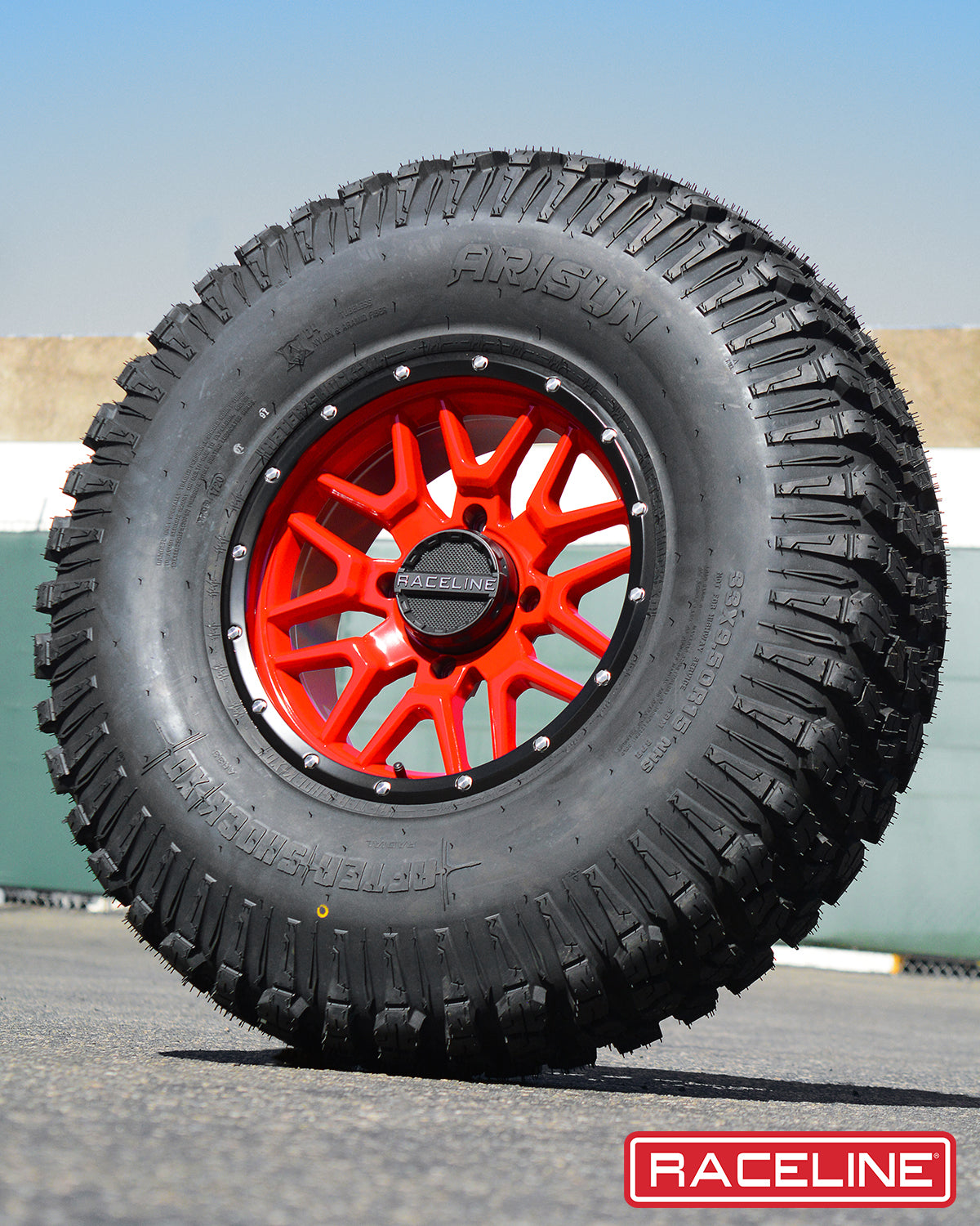 Raceline Wheels Krank Red 14X7 +38 Black
