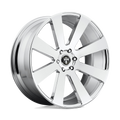 Dub 1Pc S131 8-Ball 24X10 +20 Chrome Plated