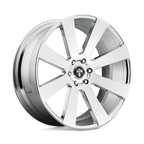 Dub 1Pc S131 8-Ball 24X10 +20 Chrome Plated
