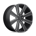 Dub 1Pc S187 8-Ball 24X10 +30 Matte Black Milled