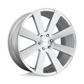 Dub 1Pc S213 8-Ball 24X10 +20 Gloss Silver Brushed