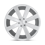 Dub 1Pc S213 8-Ball 22X9.5 +20 Gloss Silver Brushed