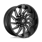 Fuel 1Pc D744 Saber 24X12 -44 Gloss Black Milled