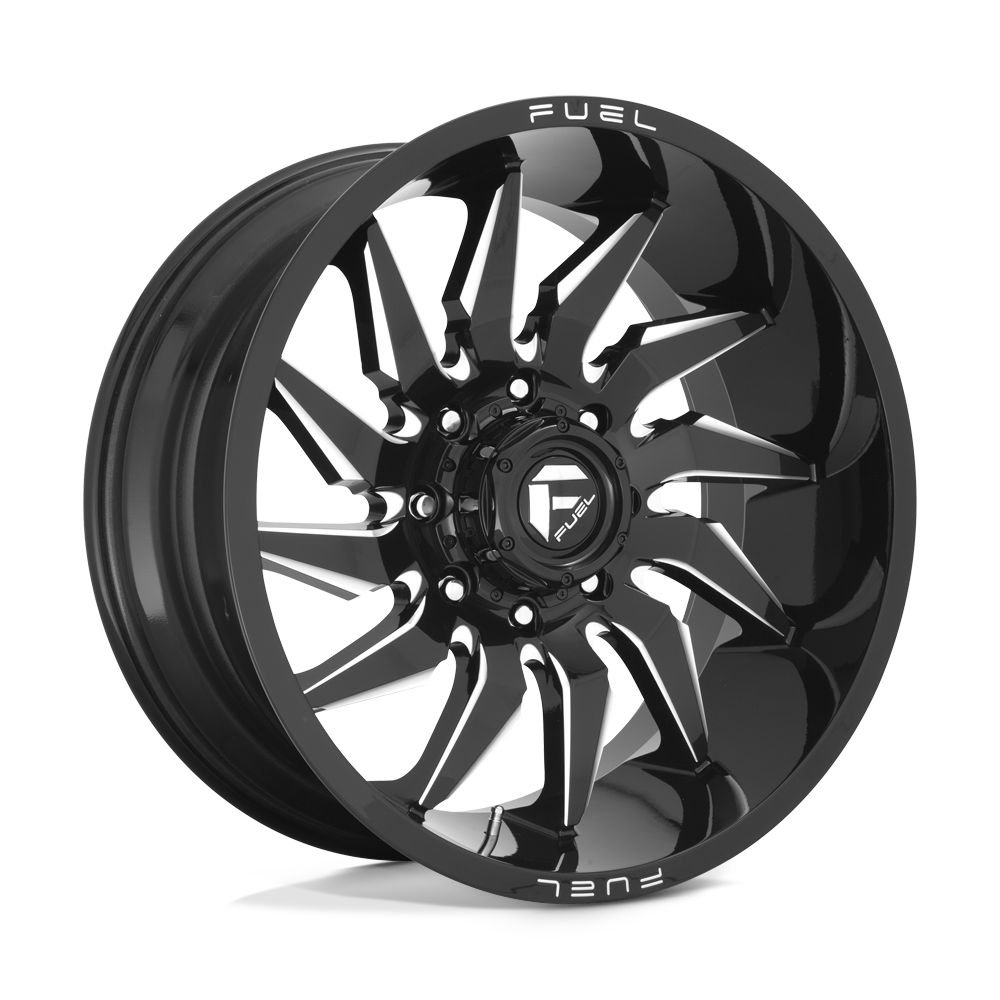 Fuel 1Pc D744 Saber 22X10 -18 Gloss Black Milled