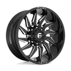 Fuel 1Pc D744 Saber 22X12 -44 Gloss Black Milled