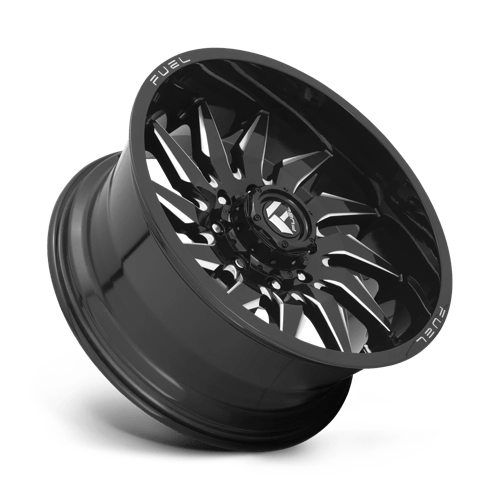 Fuel 1Pc D744 Saber 20X9 +20 Gloss Black Milled