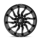 Fuel 1Pc D744 Saber 20X9 +1 Gloss Black Milled