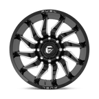 Fuel 1Pc D744 Saber 20X9 +1 Gloss Black Milled