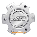 Ar899 6X135 Silver Cap W/ Chrome Logo