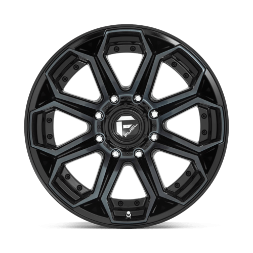 Fuel 1Pc D704 Siege 20X10 -18 Gloss Mach Double Dark Tint