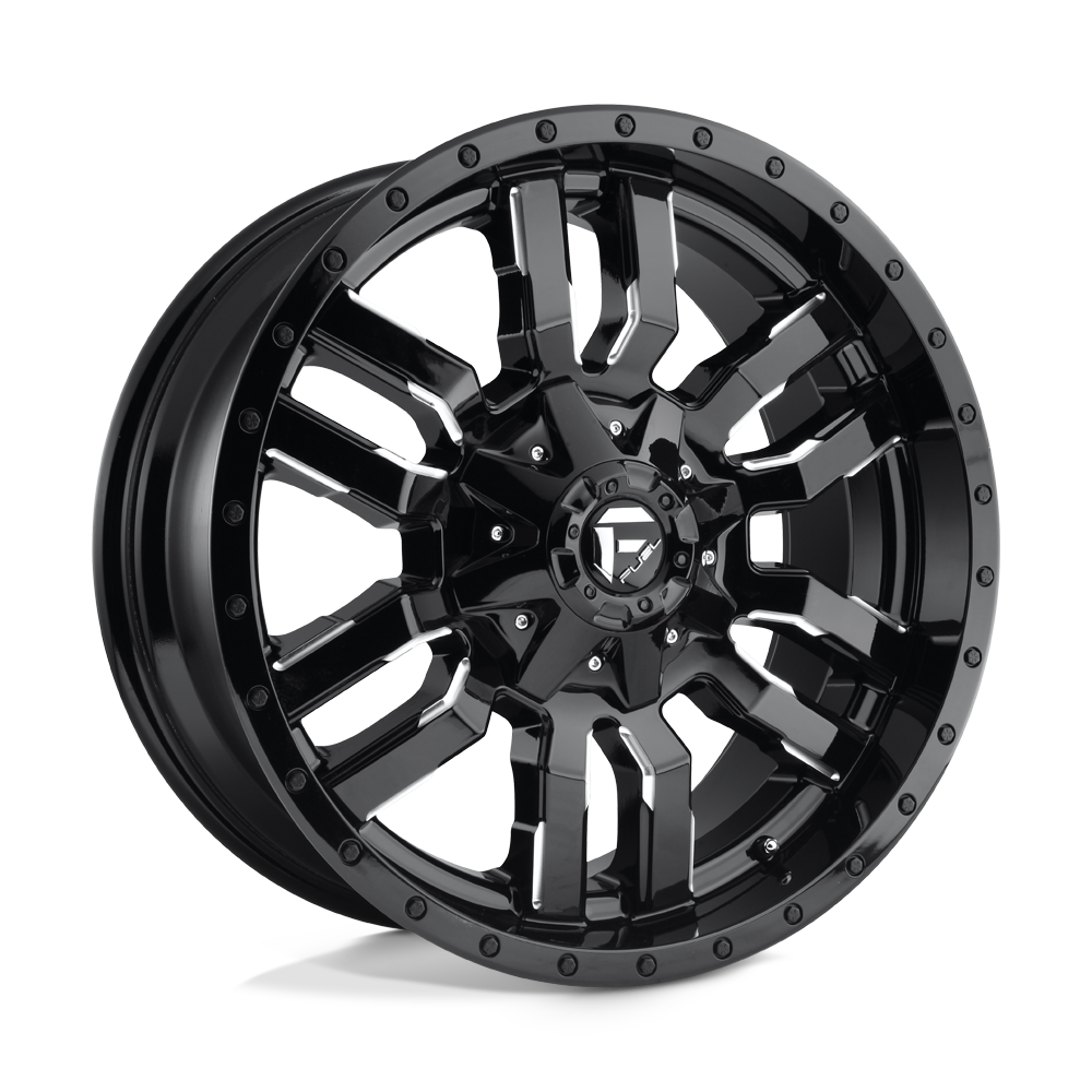 Fuel 1Pc D595 Sledge 18X9 +1 Gloss Black Milled