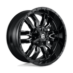 Fuel 1Pc D595 Sledge 22X10 +10 Gloss Black Milled