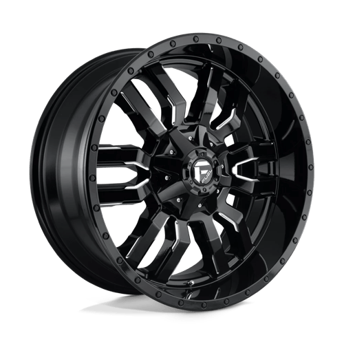 Fuel 1Pc D595 Sledge 22X10 +10 Gloss Black Milled