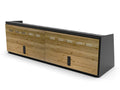 48" Upper Cabinet Black - Grey Door
