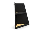 Left Hand Shallow Angled Shelf - Black