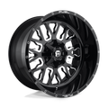 Fuel 1Pc D611 Stroke 17X9 -12 Gloss Black Milled