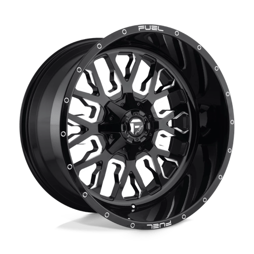 Fuel 1Pc D611 Stroke 20X9 +1 Gloss Black Milled