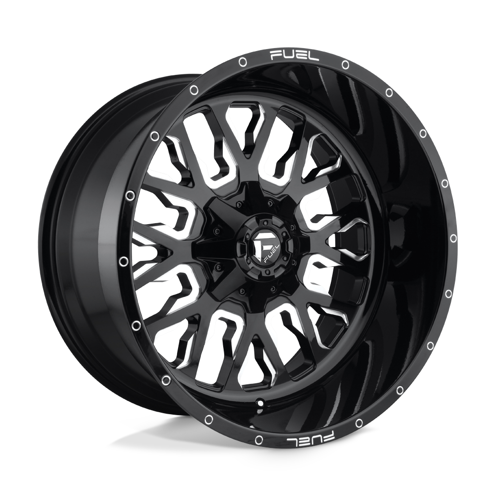 Fuel 1Pc D611 Stroke 20X10 -19 Gloss Black Milled
