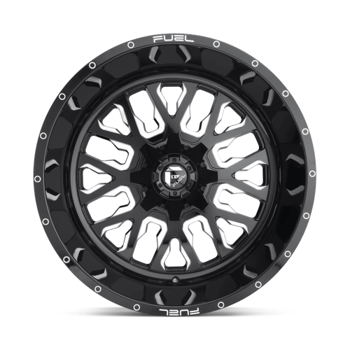 Fuel 1Pc D611 Stroke 20X9 +20 Gloss Black Milled