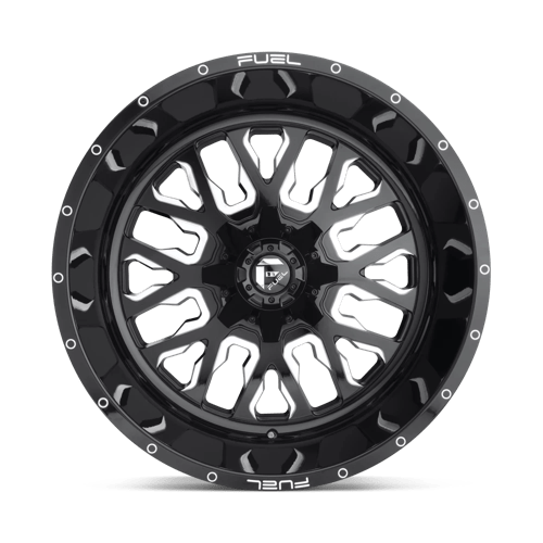 Fuel 1Pc D611 Stroke 18X9 -12 Gloss Black Milled