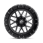 Fuel 1Pc D611 Stroke 20X10 -18 Gloss Black Milled