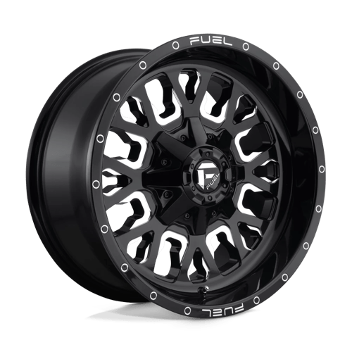 Fuel 1Pc D611 Stroke 18X9 +1 Gloss Black Milled