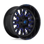 Fuel 1Pc D645 Stroke 17X9 -12 Gloss Black Blue Tinted Clear