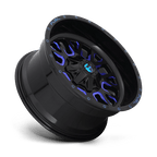 Fuel 1Pc D645 Stroke 20X9 +20 Gloss Black Blue Tinted Clear