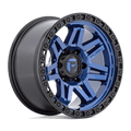 Fuel 1Pc D813 Syndicate 17X9 -12 Dark Blue W/ Black Ring