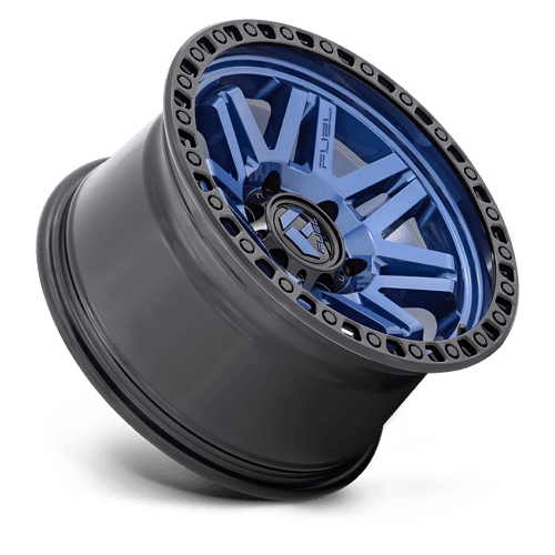 Fuel 1Pc D813 Syndicate 17X9 +1 Dark Blue W/ Black Ring
